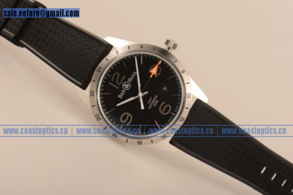 Best Replica Bell&Ross Vintage BR 123 GMT Watch Steel BR 123 - Click Image to Close